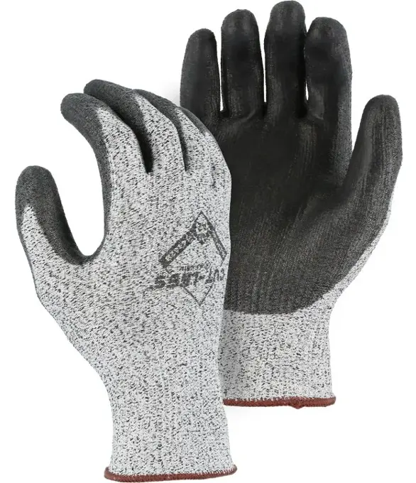 Cut-Less Korplex Glove with Polyurethane Palm, 13g, ANSI A2 35-1305: click to enlarge
