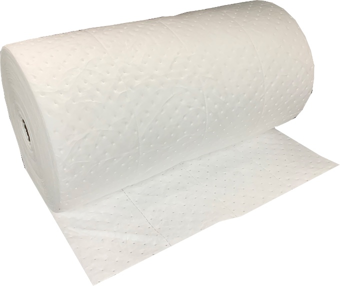 Essentials 30in x 150ft Oil Only Single-Ply Medium Weight Sorbent Roll: click to enlarge
