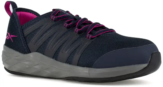 Astroride Work Shoe - Dark Navy and Purple - RB308: click to enlarge