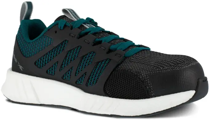 Fusion Flexweave Work Shoe - Teal and Black - RB314: click to enlarge