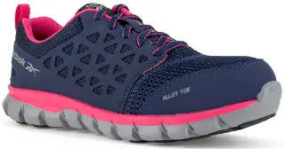 Sublite Cushion Work Shoe - Navy and Pink - RB046